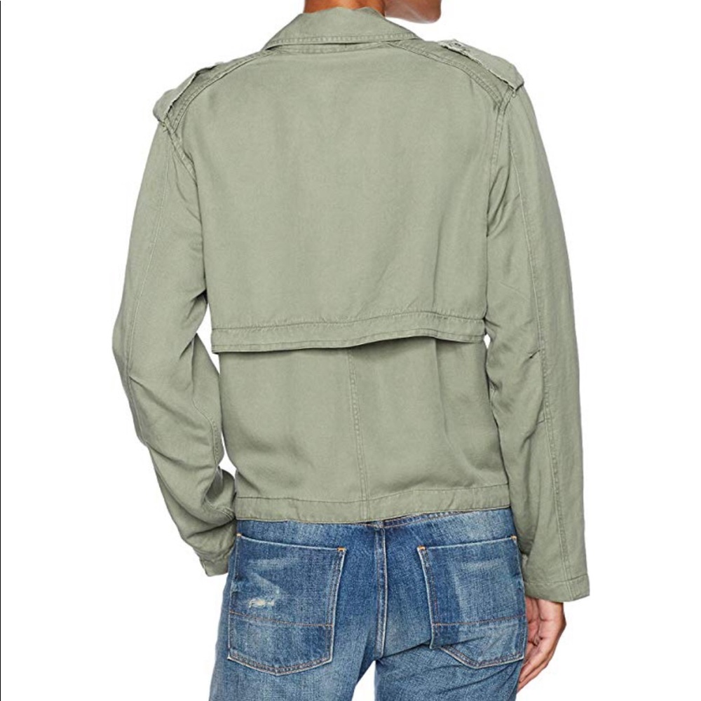 Rails Military Jacket - Olive Green Lightweight Crop - Picture 3 of 8